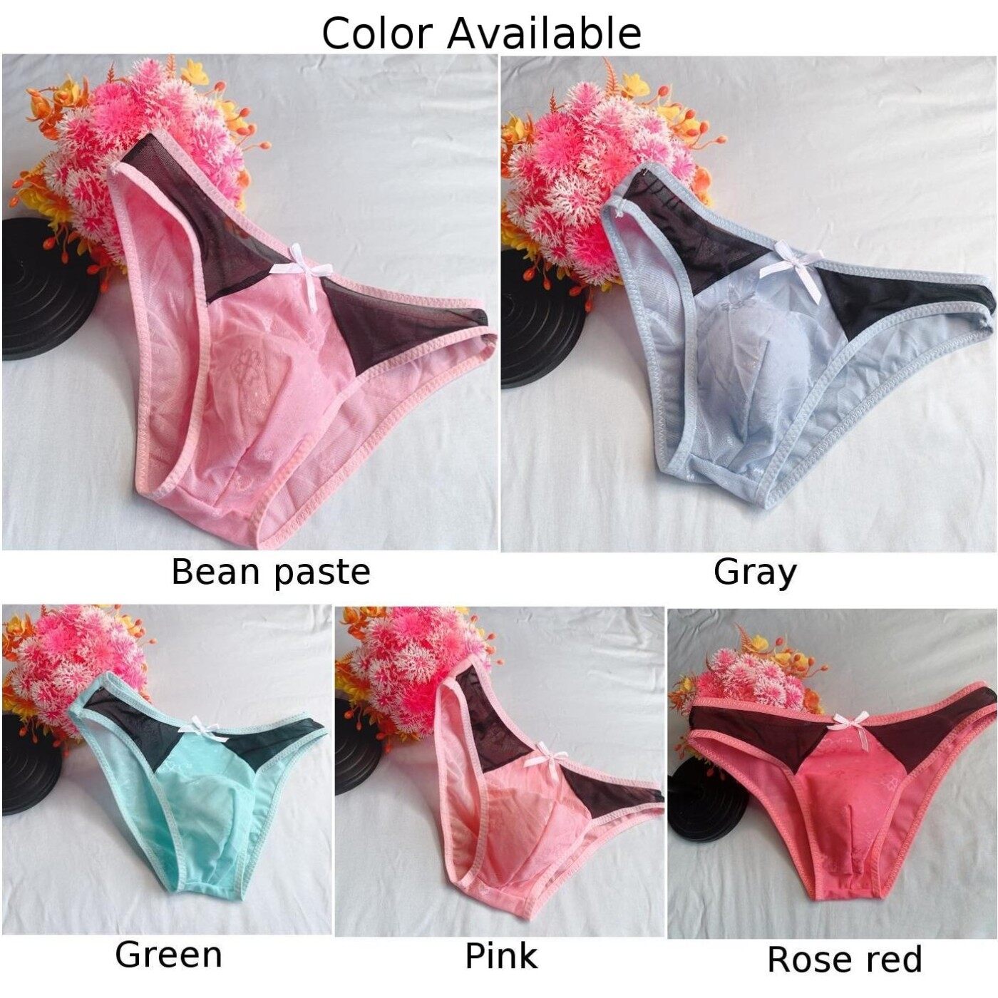 【specialthing】 Sissy Underpants For Men Ultra-Thin Breathable Jacquard Large Underwear 【Ready Stock】