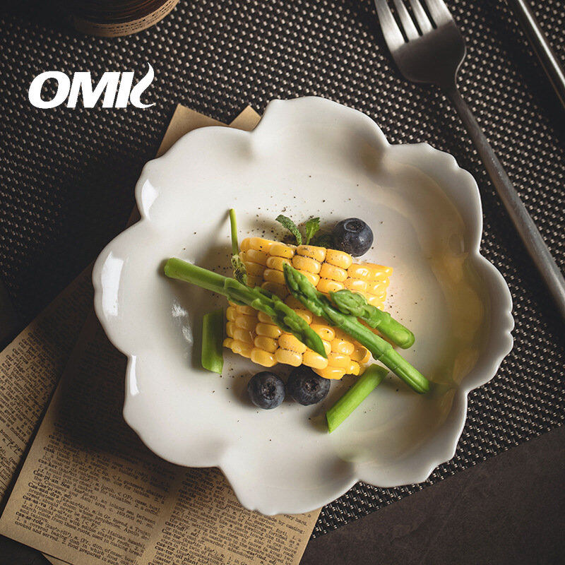OMK Japanese style tableware set ceramic dinner plate salad bowl