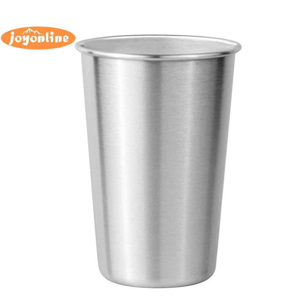 500ml Stackable Drinking Coffee Milk Mug Reusable Stainless Steel Lightweight Beer Tea Cup