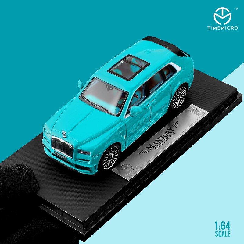 Timemicro 1:64 Rolls-Royce Cullinan Tiffany Blue Simulation Model Car