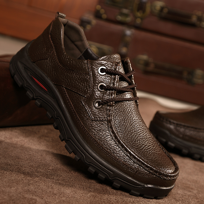 Brand Men Shoes Handmade High Quality Genuine Leather Shoes Slip On Comfort Business Man Casual Shoes Big Size 47 48