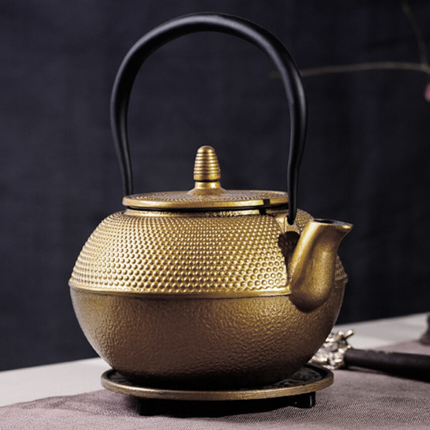 Mini Japanese Style Cast Iron Tea Kettle Tetsubin Small Teapot Tea Pot 50ml, Easy to Carry