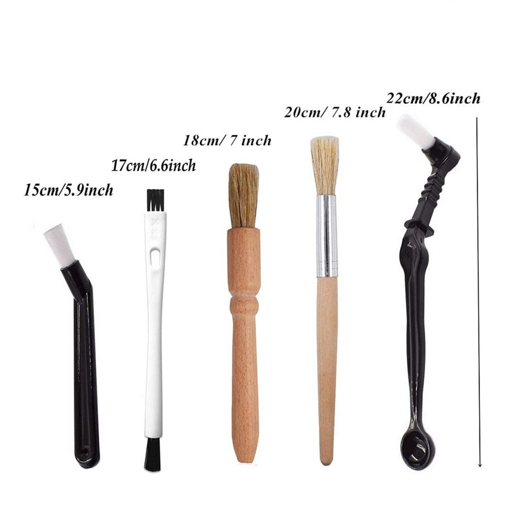 Rebrol [Hàng Có Sẵn] Bộ Vệ Sinh Máy Pha Cà Phê 3/4/5 Chiếc Bàn Chải Máy Xay Cà Phê Bàn Chải Làm Sạch Đầu Nhóm Máy Pha Cà Phê