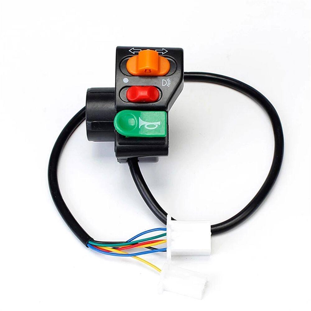 Angelio 3 trong 1 bền phụ kiện xe máy công tắc điều khiển bật-tắt đèn pha công tắc xe máy chuyển đổi tín hiệu chuyển còi bật-tắt công tắc tay lái