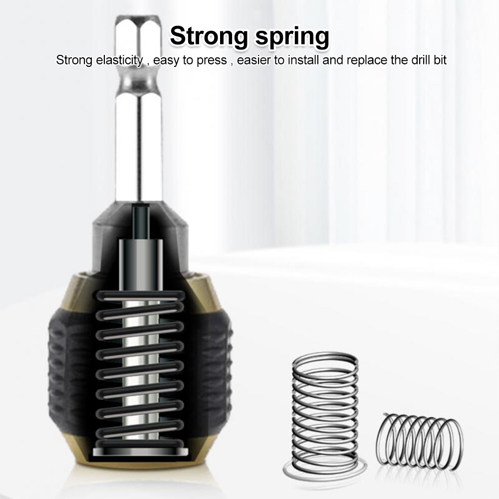 60mm Keyless Drill Chuck Screwdriver Impact Driver Adaptor 1/4 Inch Hex Shank Drill Bit Tool Quick Change Convertor Adapter Tools