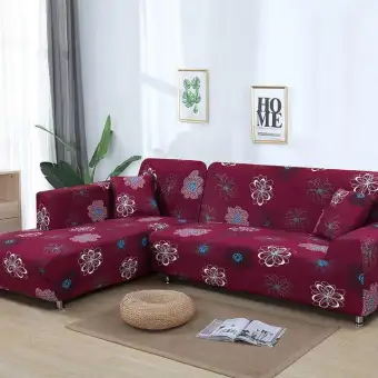 Geometric Pattern 1 Piece 2 Pieces Sofa Cover For L Shaped