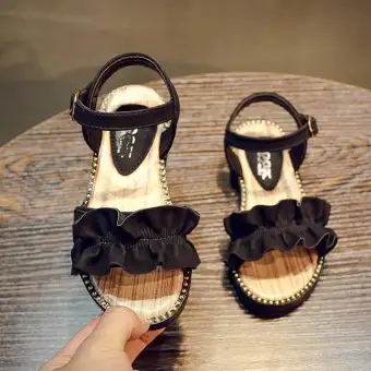 girls open toe shoes