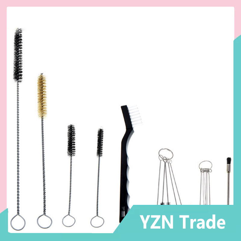 17 Pcs/set Spray Handle Pipe Cleaning Brush Kit Auto Parts Cleaning Kit For Airbrush Spray Tip Air Cap