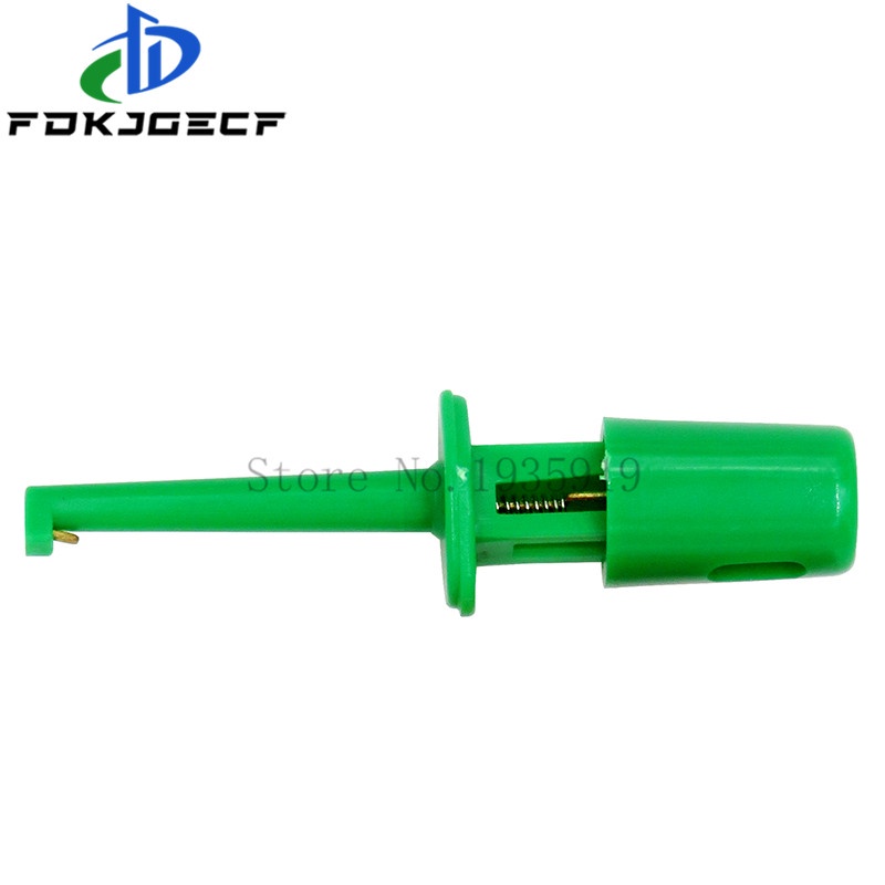 10 cái mini móc kiểm tra duy nhất Bộ Dò Thử nghiệm cho điện tử thử nghiệm IC Grabber kích thước nhỏ Vòng kẹp cá sấu móc kẹp thử