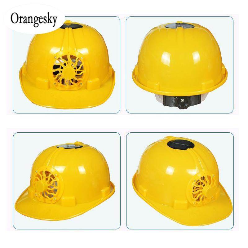 Solar Helmet Ventilated Safety Helmet with Cooling Fan COD (In Stock)