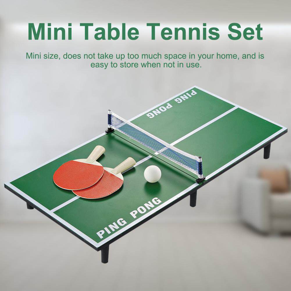 Mini Ping Pong Table Tennis Table Set Wooden Children's Educational ...