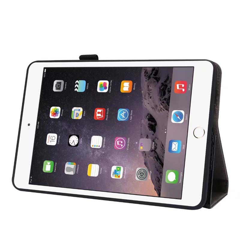 Ốp Da PU Cho iPad Mini 1 2 3 4 5 6 Ốp Chống Rơi Ốp Bảo Vệ IPadMini Mini6 Giá Đỡ Đứng Có Khe Cắm Thẻ