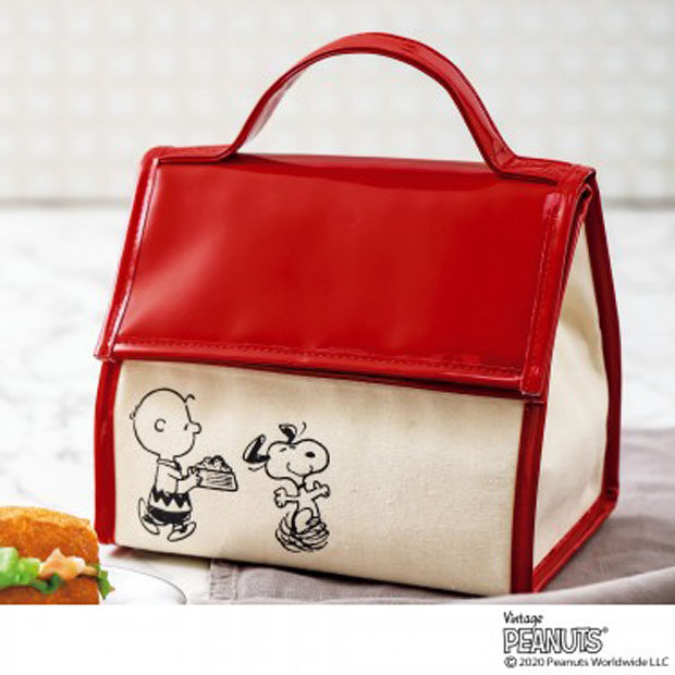 Peanuts Snoopy house Insulated Cold Warm Storage Lunch Bag from Japan Magazine 
