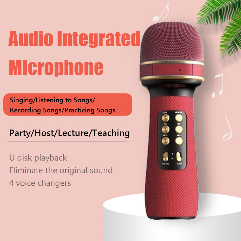 Micrô Không Dây Tương Thích Bluetooth WS-898 + FM + Loa Âm Thanh Thay Đổi Giọng Nói