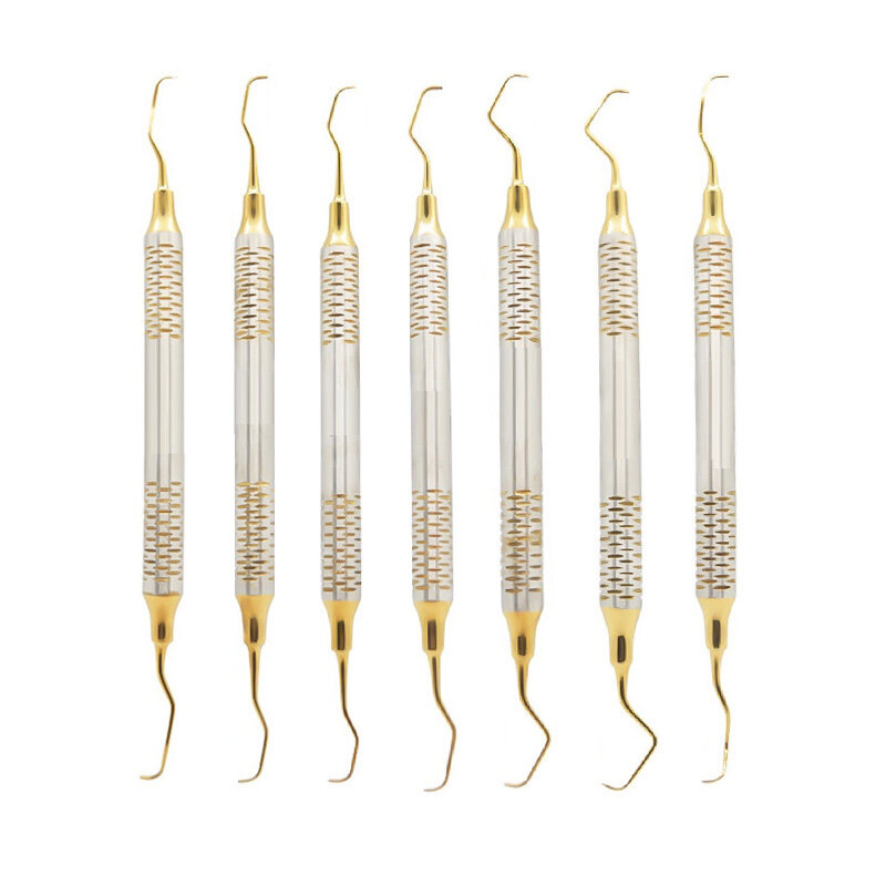 7 Pcs High Quality Teeth Cleaning Gracey Curette Dental Curettes Oral