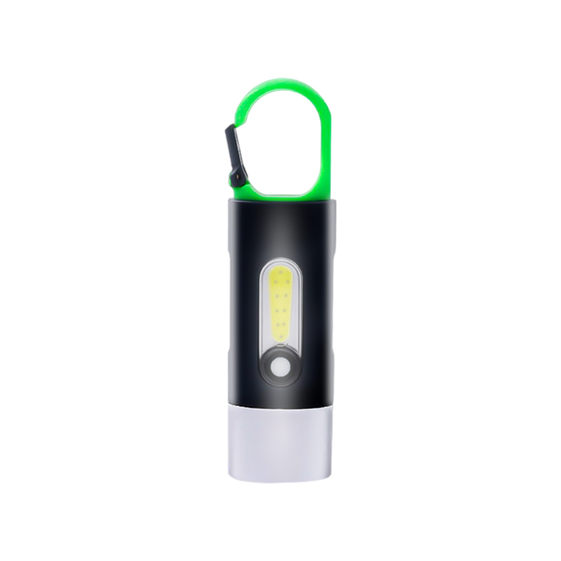 Mini Đèn pin móc khóa đèn pin Led sạc điện xách tay đèn pin sạc USB công suất cao cắm trại tầm xa đèn lồng