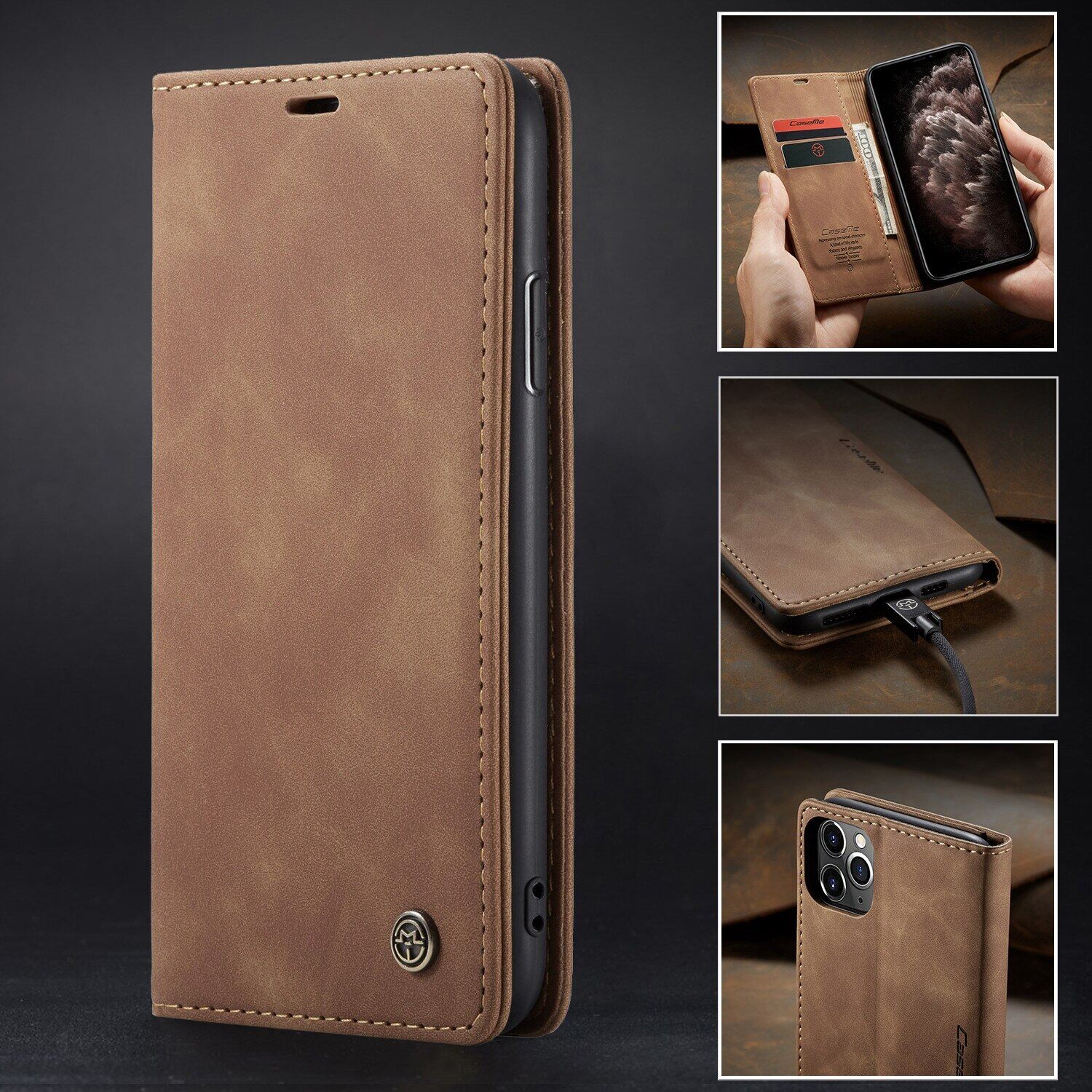 CaseMe Iphone12 iPhone 12 Mini/iPhone 12 2020 /iPhone 12 Pro /iPhone 12 Pro Max/iPhone 11 /iPhone 11 Pro /iPhone 11Pro Max Case, Premium PU Leather Wallet Protective Phone Case for iphone iPhone 12 2020 case iphone iPhone 11 2019
