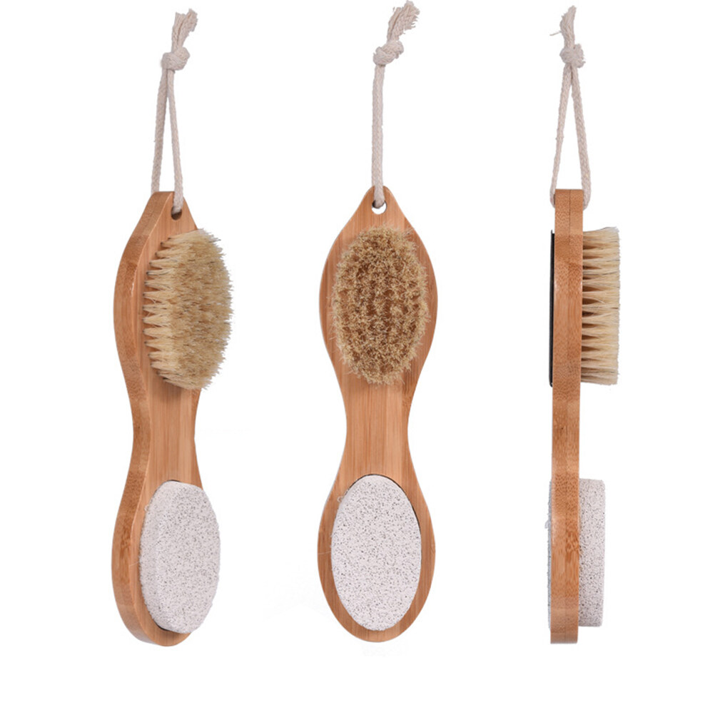 UBetter 4 In 1 Foot Brush Scrubber With Pumice Stone Feet Massage Pedicure Tool Exfoliating Spa