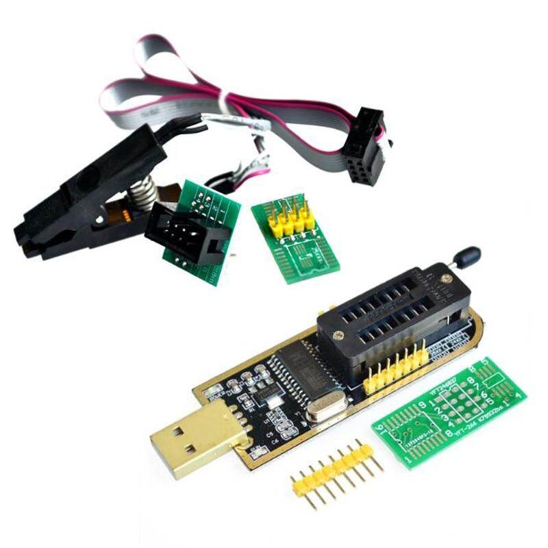 Mô-đun Lập Trình USB BIOS EEPROM Flash Sê-ri CH341A 24 25 + Kẹp Kiểm Tra SOIC8 SOP8 Cho EEPROM 93CXX / 25CXX / 24CXX