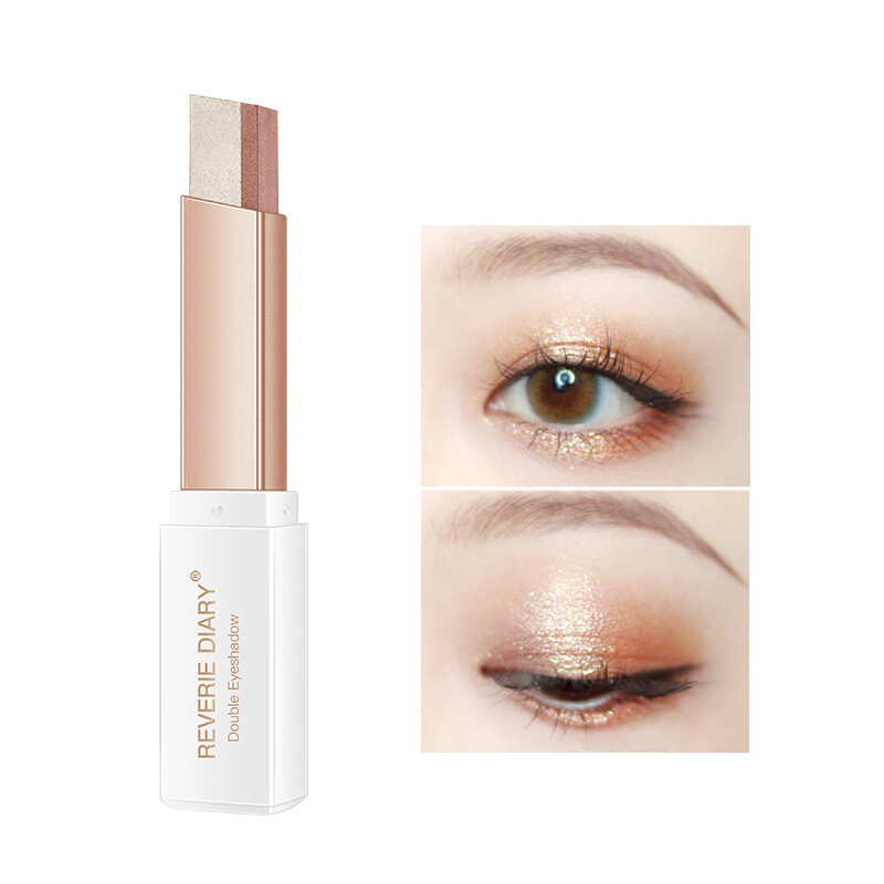 Gradient two-tone eyeshadow stick Waterproof and sweat-proof Not easy to faint makeup Eye shadow