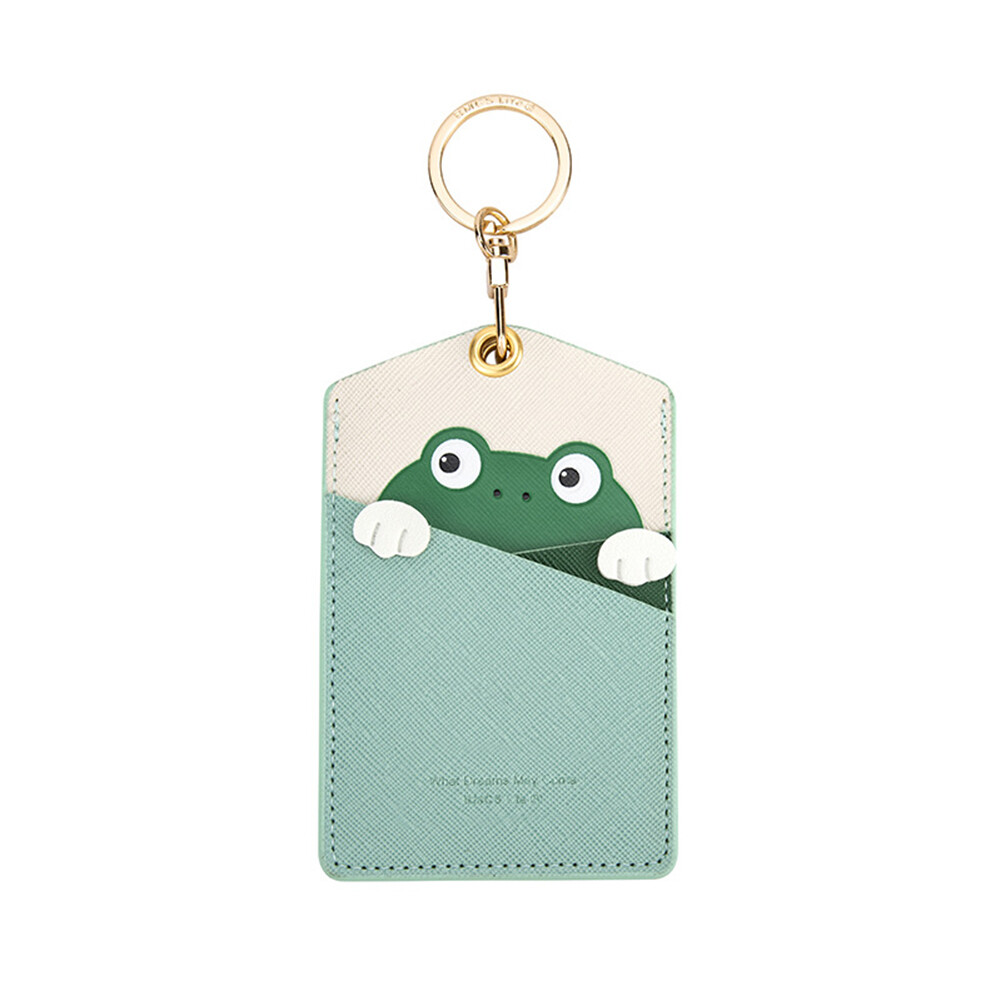 1 PC Cartoon Rabbit Card Holder Double Detent Card Storage Pendant Photo Holder Photo Pocket Card Holder Pendant Card Holder