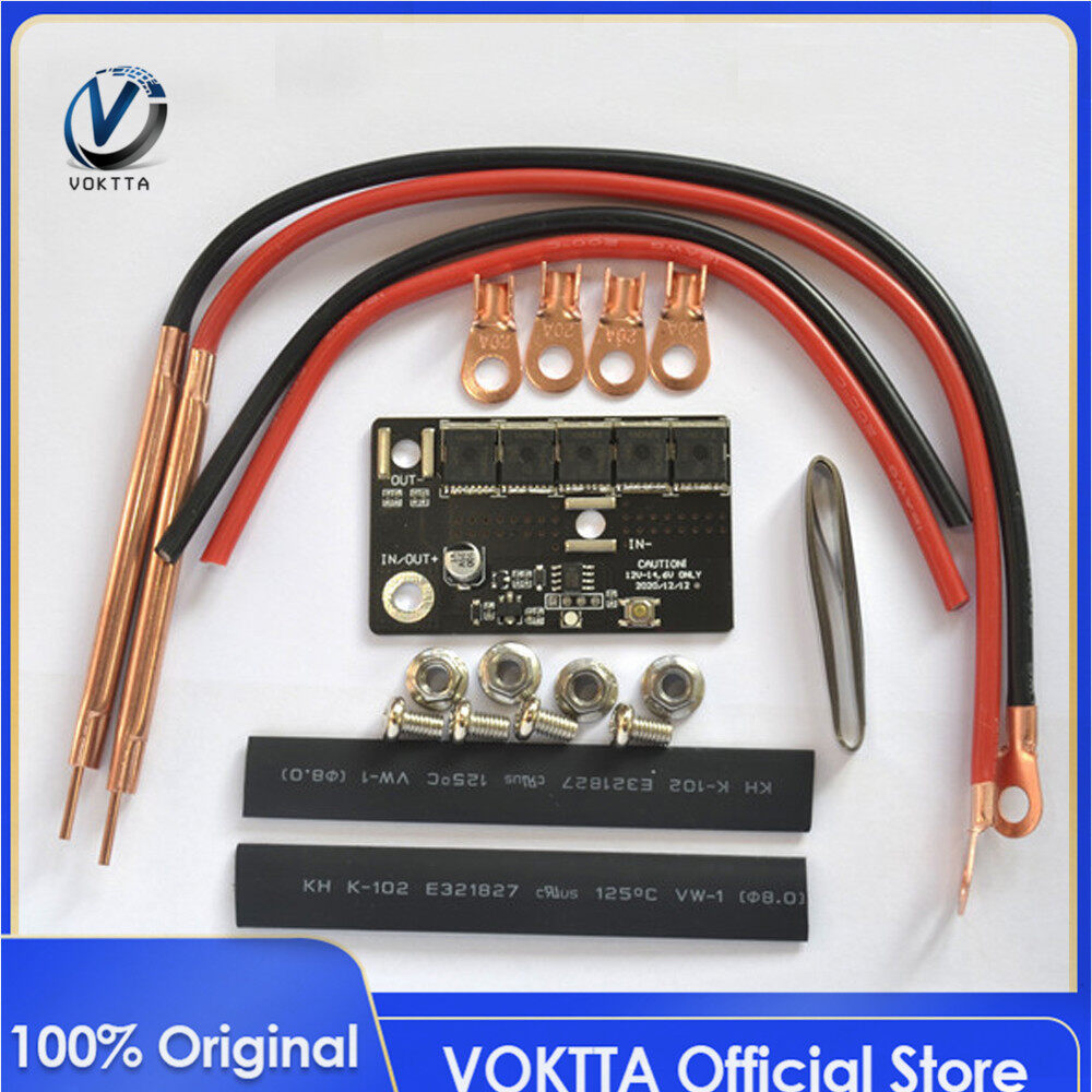 Original voktta 12v lcd spot welder welding machine input line welding 90-150a pcb circuit board diy welders kit portable pen storage battery spot solder pcb circuit board welding tools