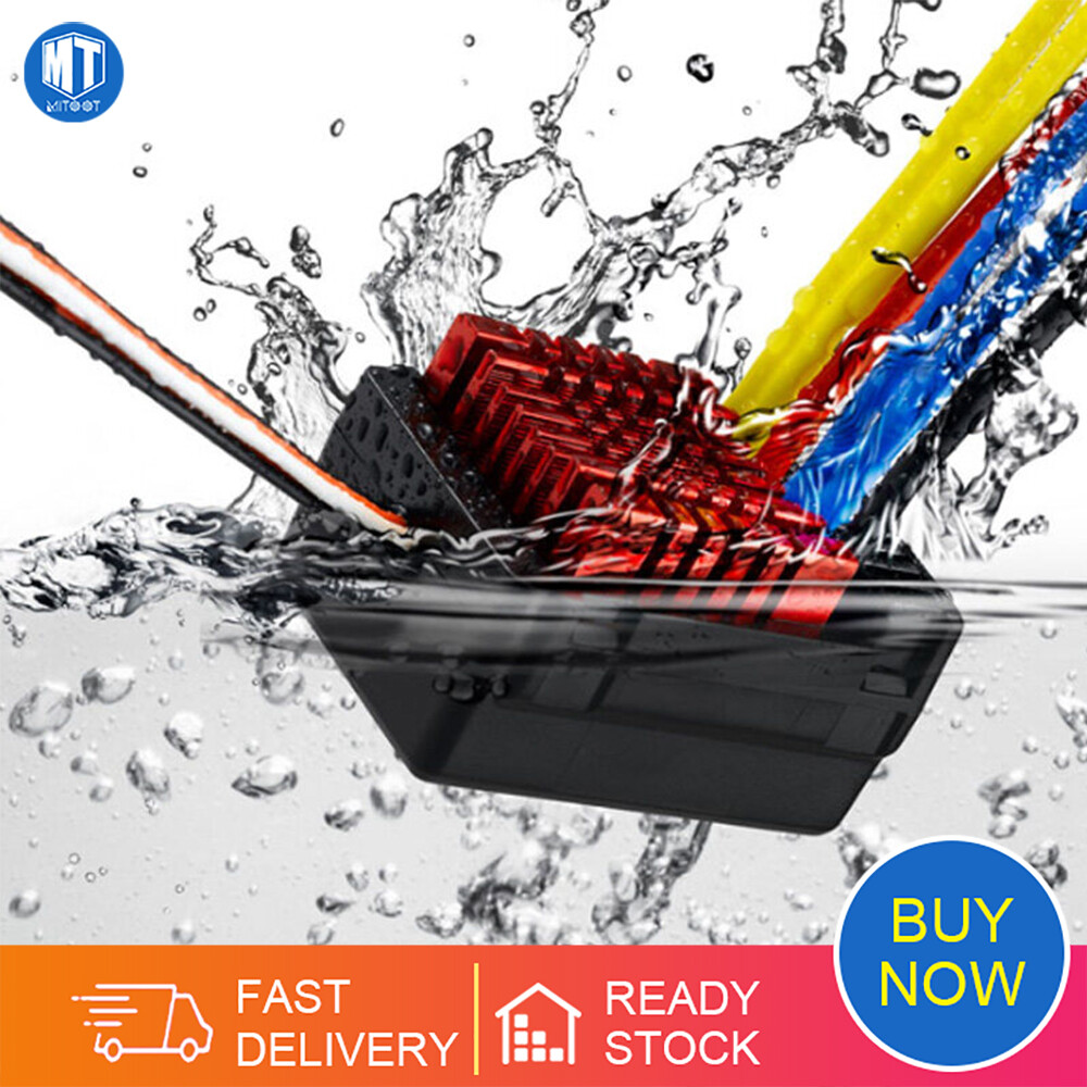 Hobbywing quicrun wp 880 80a dual brushed waterproof esc speed controller for 1/8 rc car