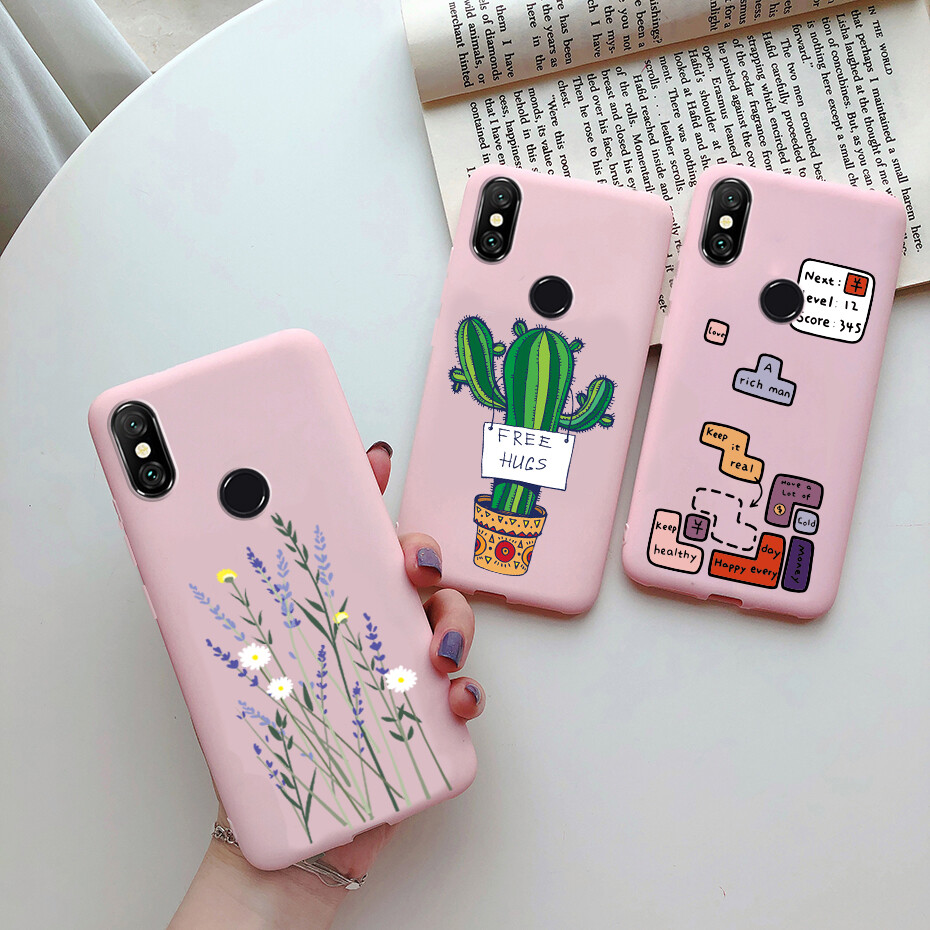 Vỏ Bọc Dành Cho Xiaomi Redmi Note 6 Pro, Ốp Lưng Ốp Lưng Chống Sốc, Ốp Điện Thoại Silicon Mềm Mờ Dễ Thương
