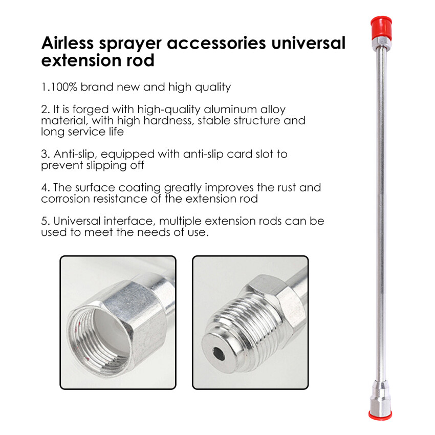 Airless Sprayer Accessories Universal Extension Rod Paint Sprayer Extension Rod