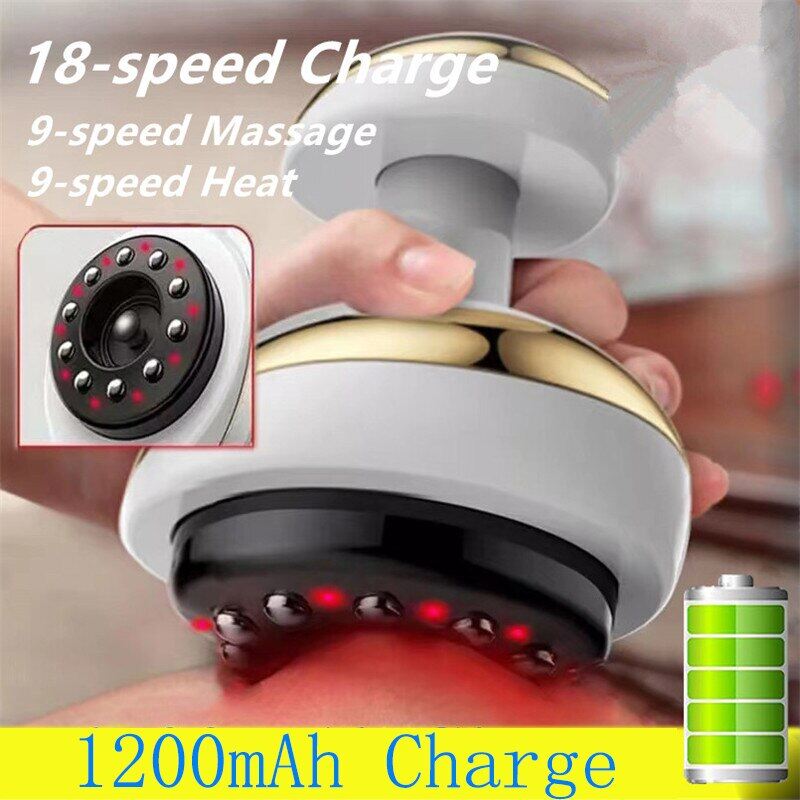 GURU Electric Cupping Massage Guasha Scraping Body Massager Vacuum Cans Suction Cup Heating Fat Burner Anti-cellulite Massager