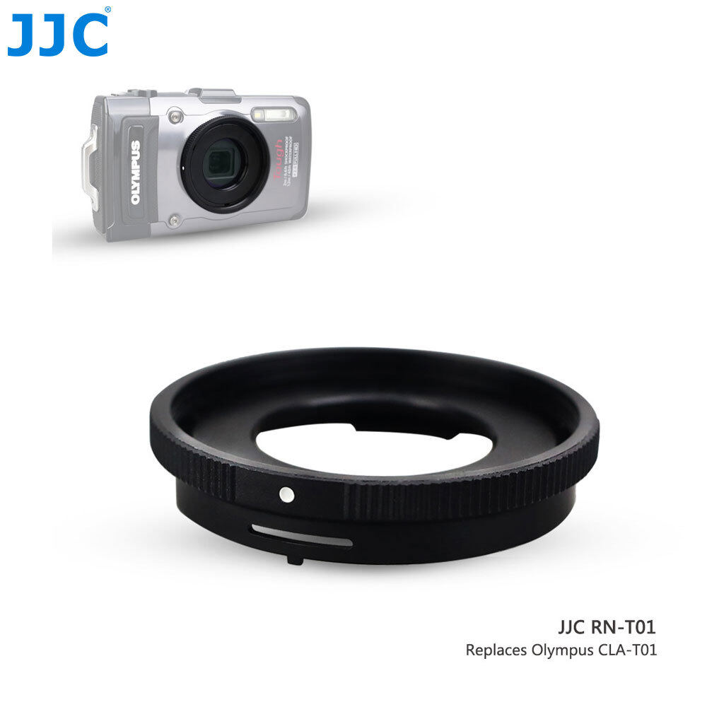 JJC RN-T01 Conversion Lens Adapter and Filter Adapter for Olympus Tough TG-6 TG-5 TG-4 TG-3 TG-2 TG-1 TG6 TG5 TG4 TG3 TG2 TG1 to Add Olympus TCON-T01 Fisheye Tough Lens or 40.5mm Filter, Replaces Olympus CLA-T01