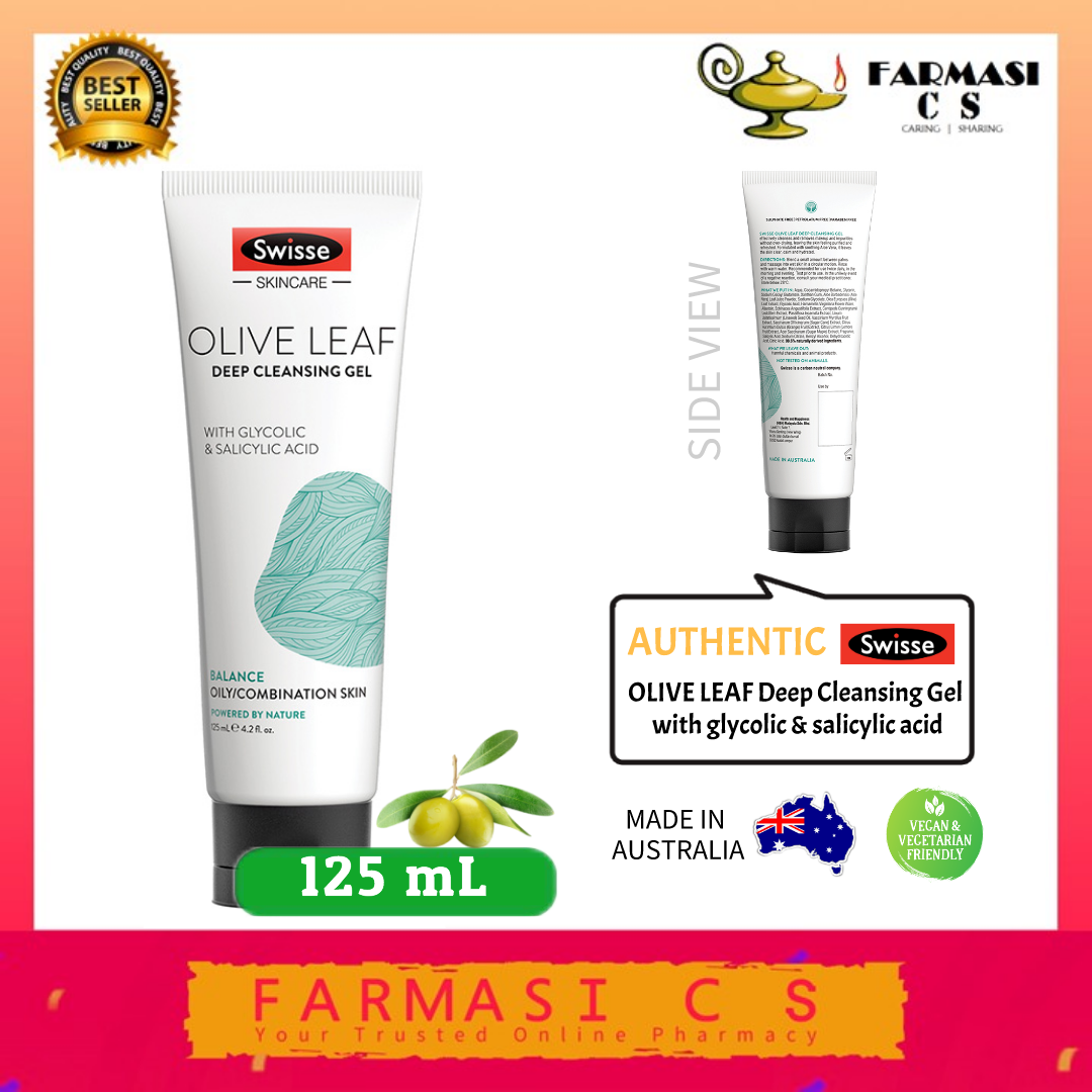 swisse skincare olive leaf deep cleansing gel