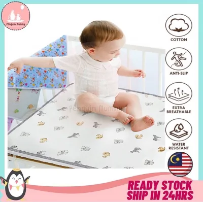 70CM X 50CM Washable Baby Diaper Changing Mat Waterproof Mattress Bedsheet Pelapik Kalis Air Pad Telap Baby Infant Diaper Urine Mat