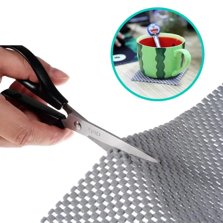 2m 50cm Grid Pattern Pvc Non Adhesive Grip Liner Shelf Liner Anti