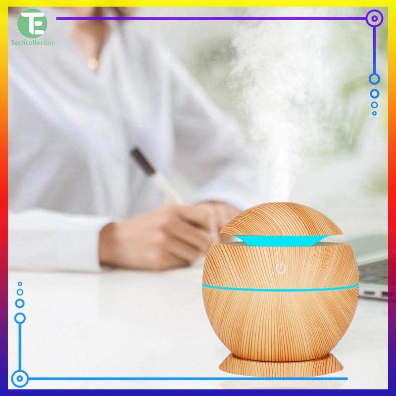 Wood Grain Air Humidifier Air Purifier Essential Oil Diffuser with Colorful Light Home Appliances Singapore