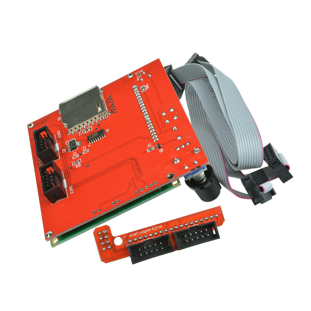 12864 Display LCD 3D Printer Controller +Adapter For RAMPS 1.4 Reprap Mendel