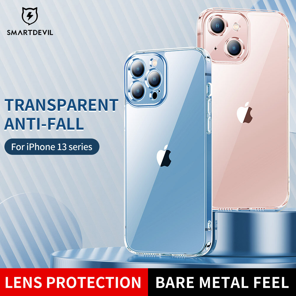 SmartDevil thủy tinh trong suốt Ốp điện thoại cho iPhone 16 Pro Max iPhone 14 Pro max iPhone 15 Pro Max 12 Pro max 11 Pro Max iPhone 15 Plus 14 plus iPhone 16 plus có viền mềm chống bám vân tay bảo vệ khỏi cạo