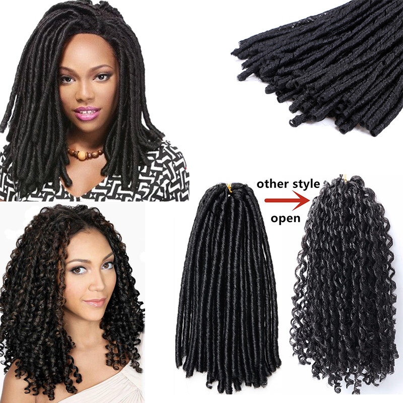 30 Strands Pack 14 Inch Soft Dread Crochet Braids Synthetic