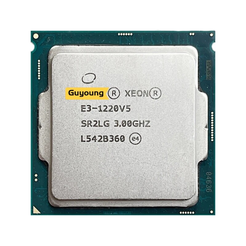 Yzx xeon e3-1220 v5 e3 1220v5 e3 1220 v5 e3-1220v5 3.0 ghz used quad-core quad-thread cpu processor 80w lga 1151
