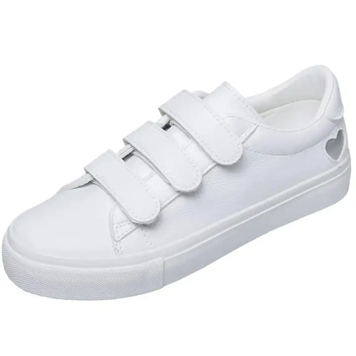 womens velcro white sneakers