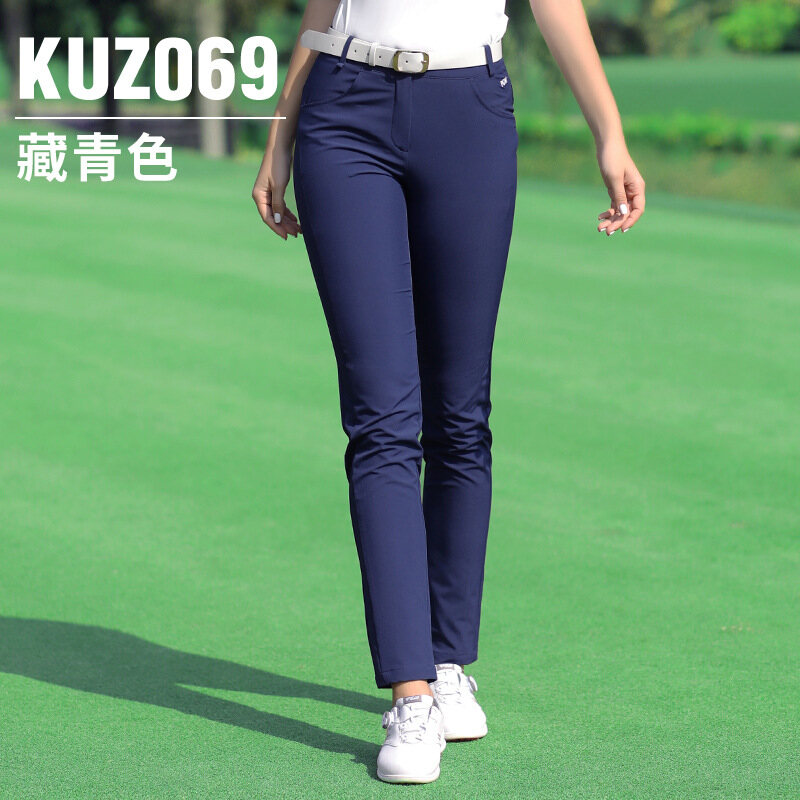 PGM Women Golf Pant Summer Breathable Quick Dry Golf Tennis sports Pants High Elastic Ladies Slim Trouser KUZ069