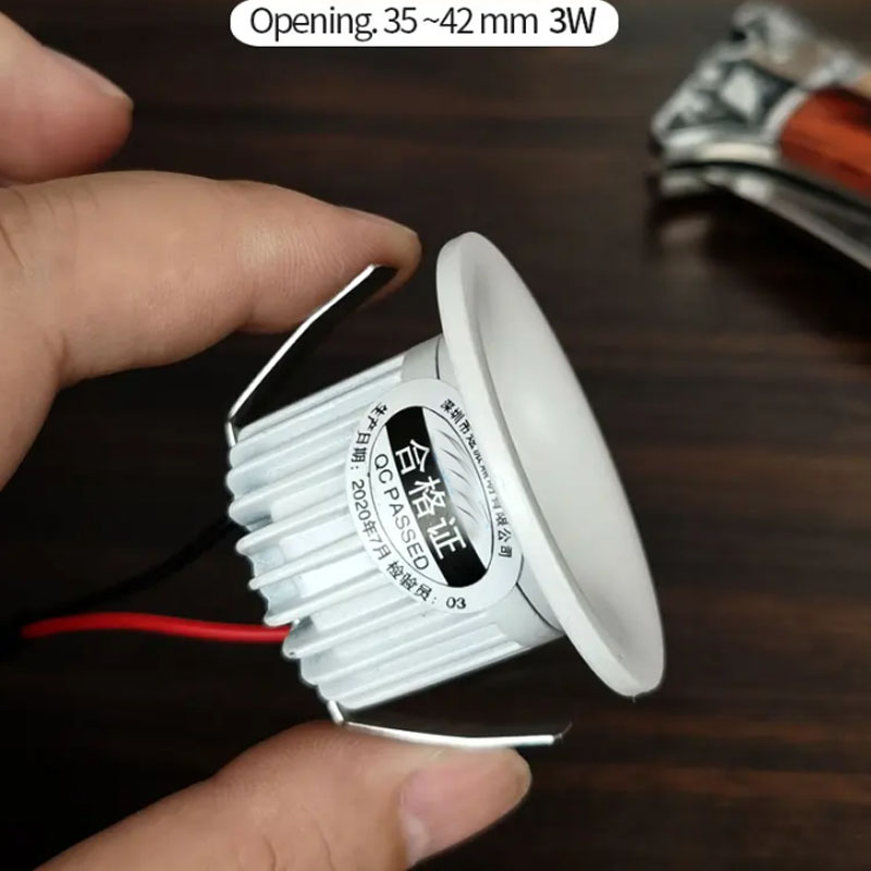 Dimmable Mini LED Spot Light Downlight COB 3W Led Spot 220V Indoor Spotlight for Ceiling Cabinet Showcase Loft Decorations
