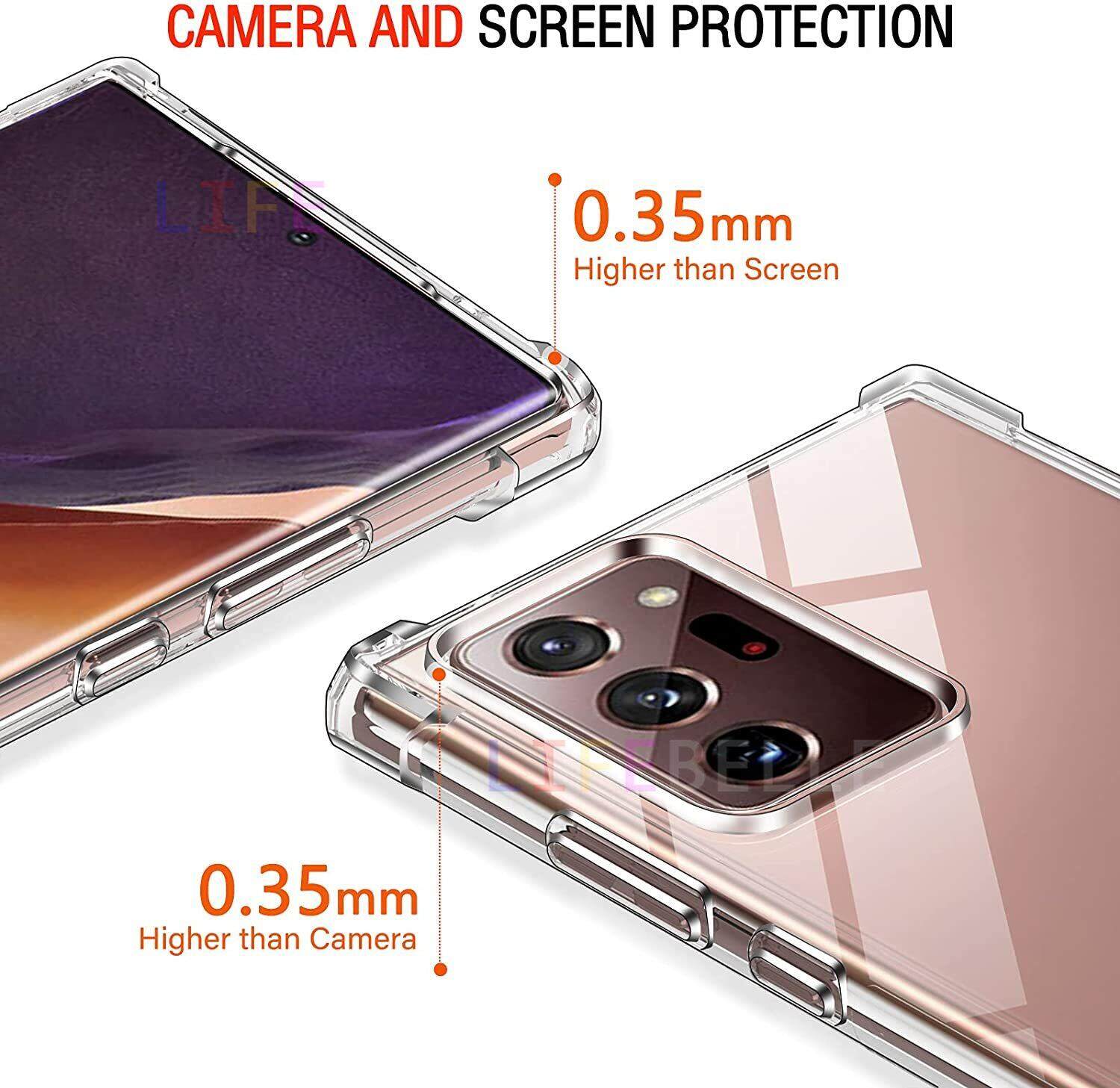 Lifebelle vỏ cho Samsung Galaxy S25 24 23 22 21 20 siêu Lưu ý 20 siêu note10 Lite Lưu ý 20 10 9 8 S10 Lite trường hợp, [Bảo vệ quân đội] [nhẹ] với vỏ chống sốc bảo vệ điện thoại hấp thụ sốc mềm ốp điện thoại TPU rõ ràng