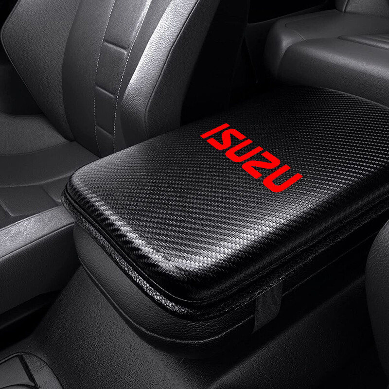 Car mounted carbon fiber armrest box protective pad is suitable for Isuzu mu-X D-MAX Isuzu i-350 Isuzu i-370 car central armrest box protective pad