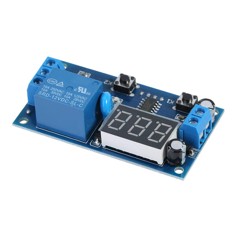 DC 12V Cycle Delay Timer Timer Module Switch Adjustable Relay Module Board Infinite Loop with LED Display