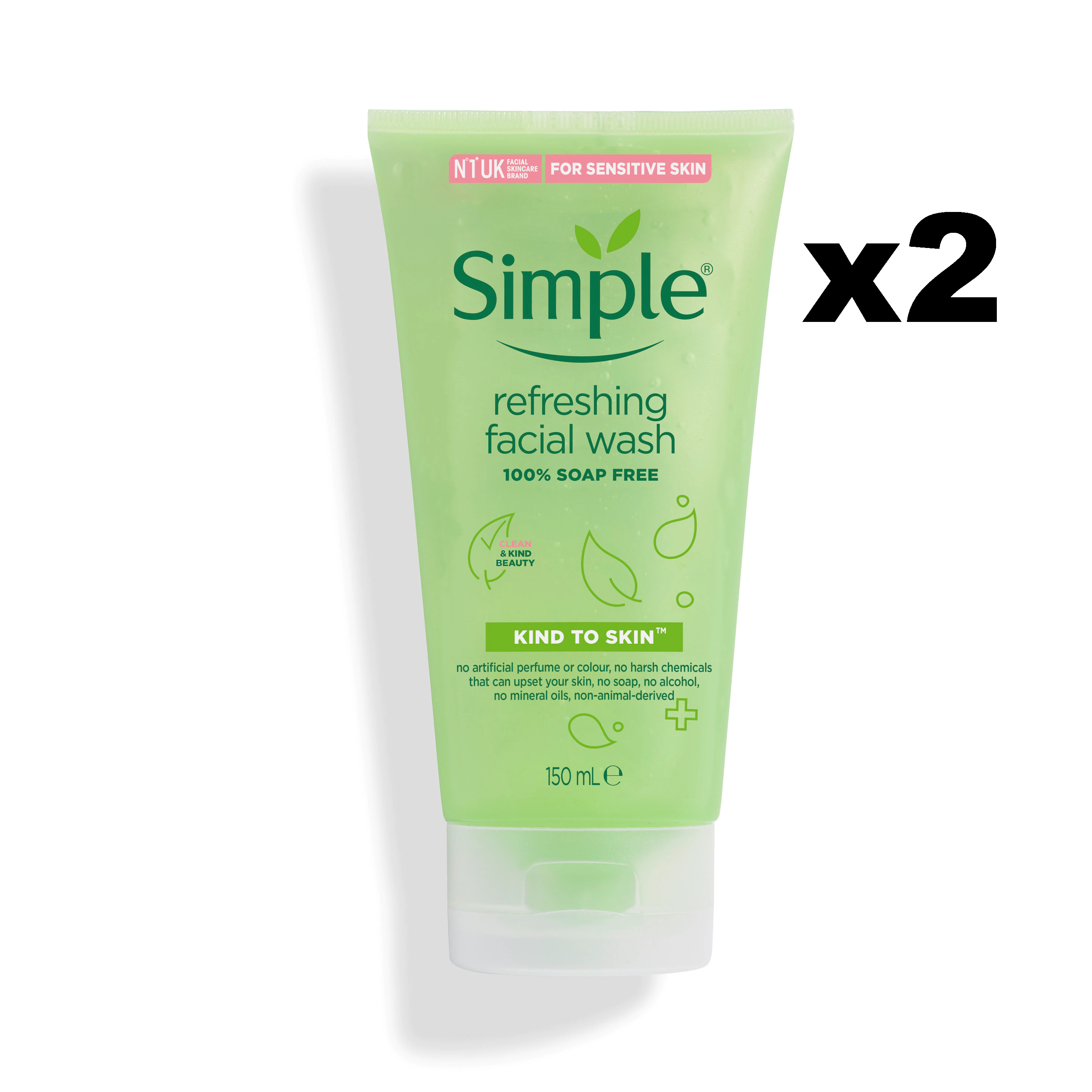 simple face wash refreshing