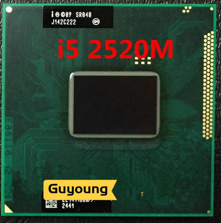 Core i5 2520m sr048 i5-2520m sro48 2.5g 3m hm65 hm67 laptop cpu processor