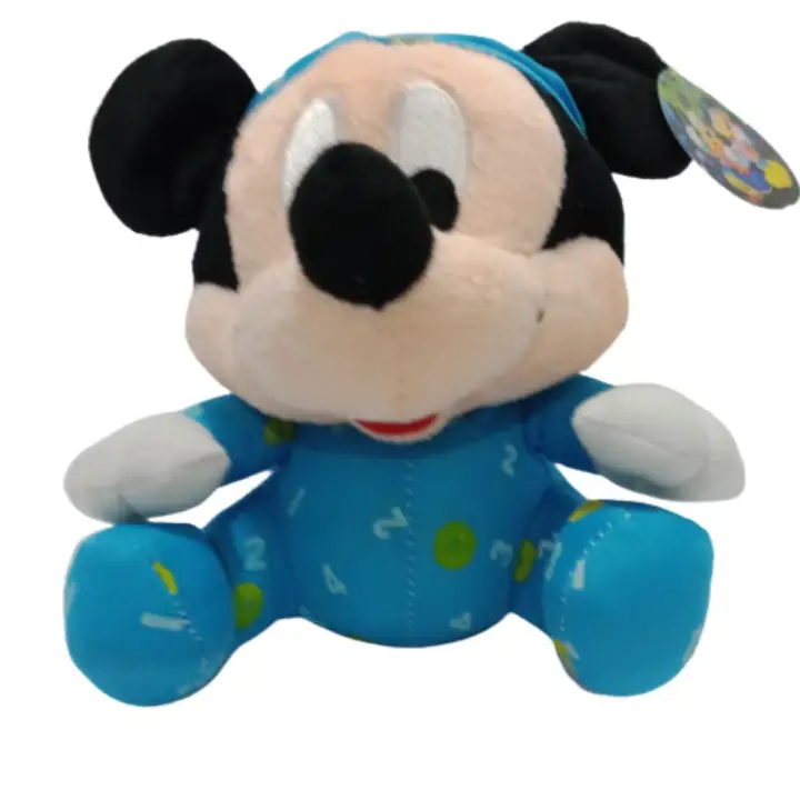 baby blue mickey mouse plush toy