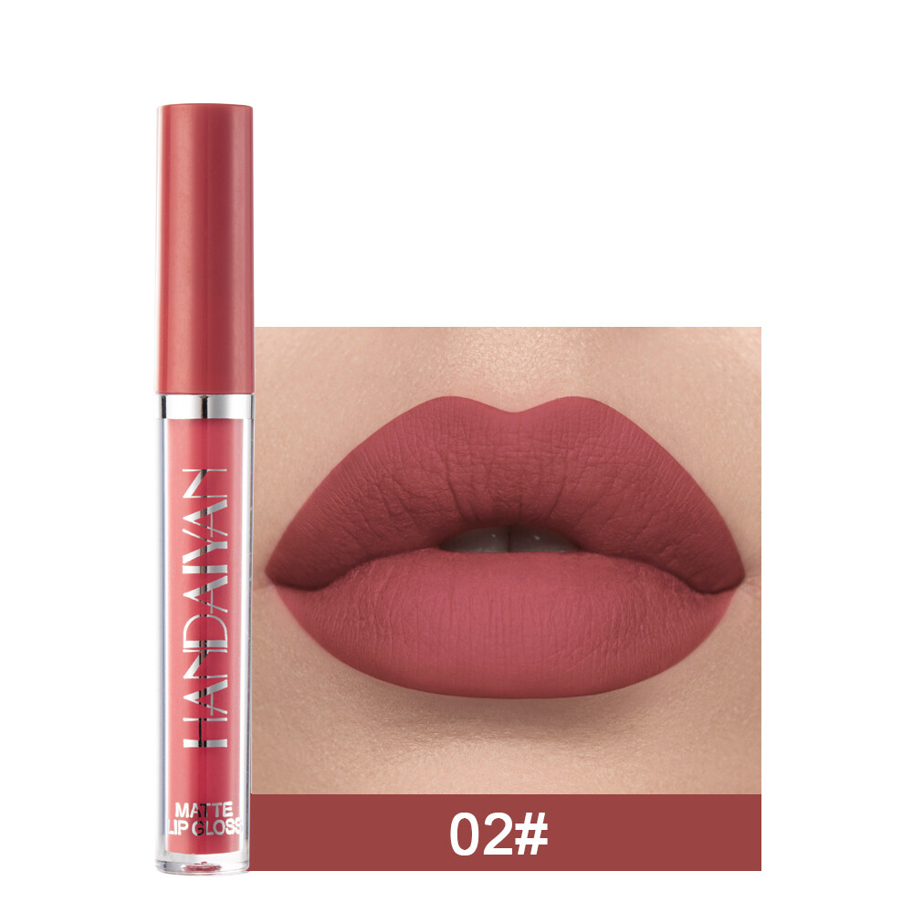 HANDAIYAN Lip Gloss Makeup Matte Lip Cosmetics Long Lasting Waterproof Velvet Liquid Lipstick Makeup