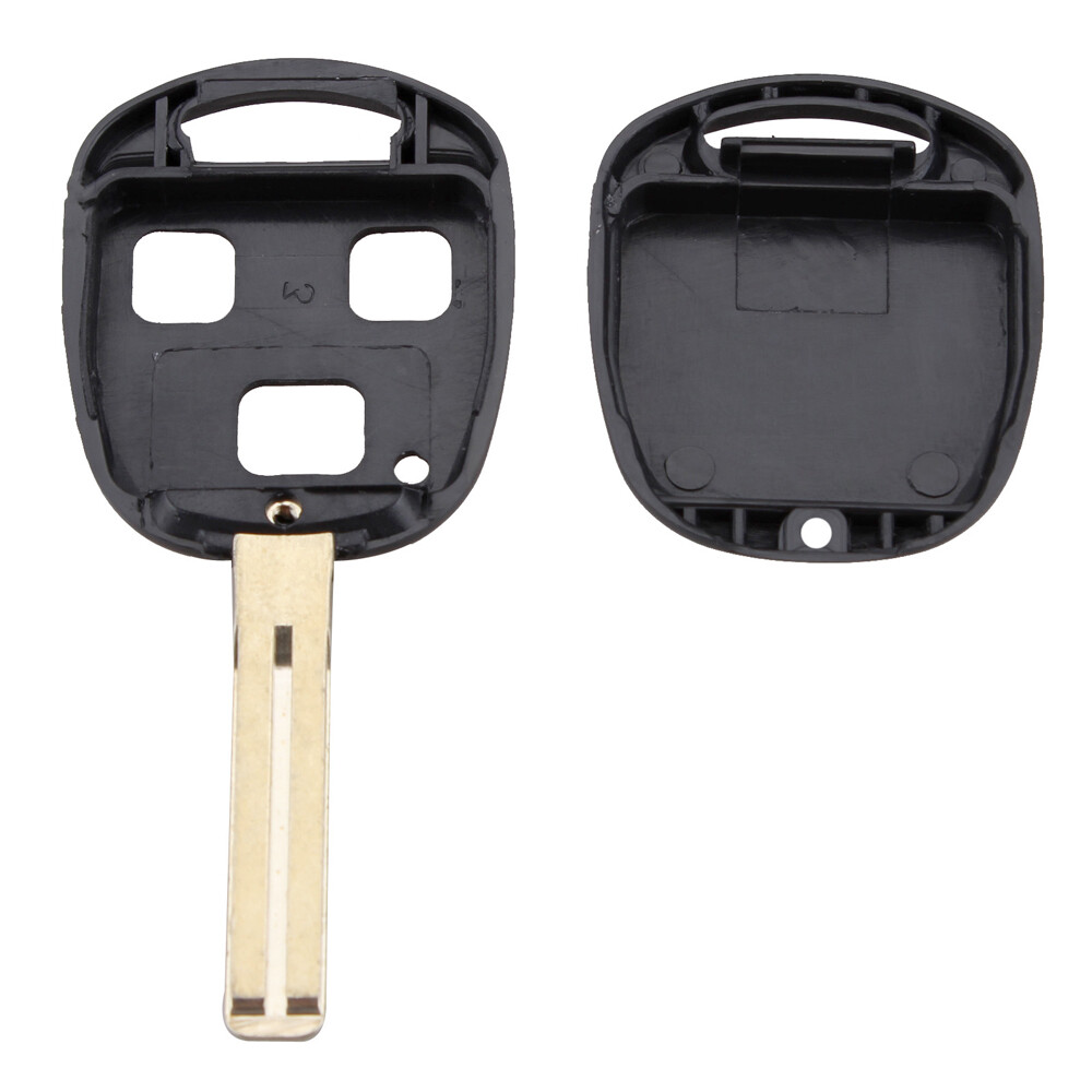 3 Buttons Replacement Car Key Case Shell Keyless Remote Fob Uncut Blade Fix Master for Lexus